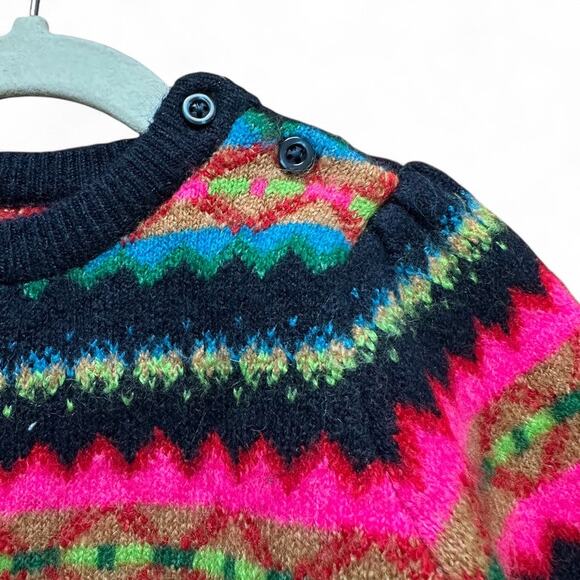 BABY GAP Fair Isle Nordic Knit Sweater 18-24 Months Colorful Winter Pullover - Picture 3 of 5